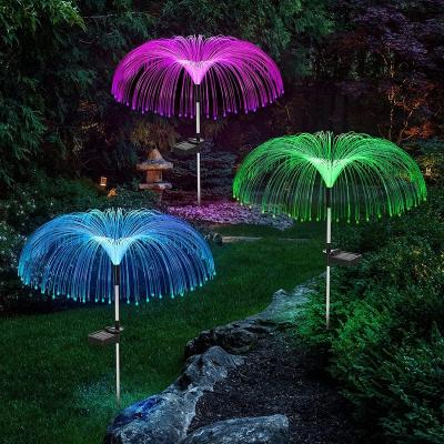 China Garden Decoration Waterproof Color Changing Jellyfish Head Garden Solar Street Light Led Lights Outdoor Dusk To Birth for sale