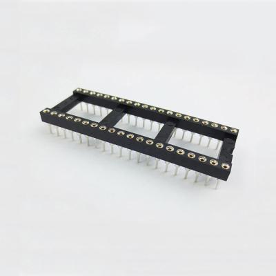 China High Quality Standard PCB Socket 6~64 Pins Socket IC Sockets Pitch 1.778mm 2.54mm for sale