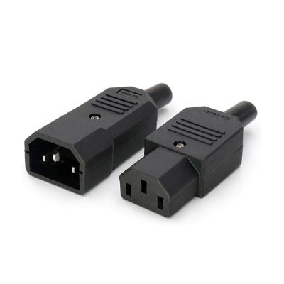 China Power Adapter Housing Male And Female C13 C14 Connectors Min 10 A for sale