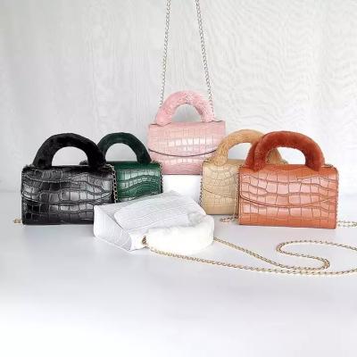 China Wholesale Fashion Factory Price Crocodile Skin PU Bag Main Handbags To Mini Handbag Fashion Small Crossbody for sale