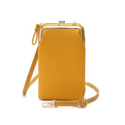 China 2022 Newest Fashion Daily Life Credit Card Holder Wallet Detachable Phone Bag Purse For Women Shoulder Cross - Body Bag for sale