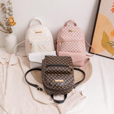 China 2022 New Fashion Wholesale Design Mini Backpack For Women Luxury PU Girls Other Backpack Leather Schoolbag for sale