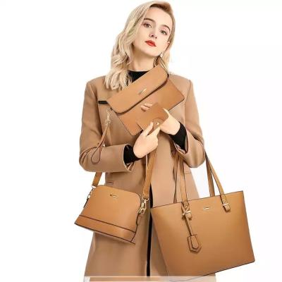 China 2022 Fashion Hot Sale Design 4 in Women 1 Cross - Set Luxury PU Leather Tote Bags Large Ladies Handbags Body Shoulder Bag for sale