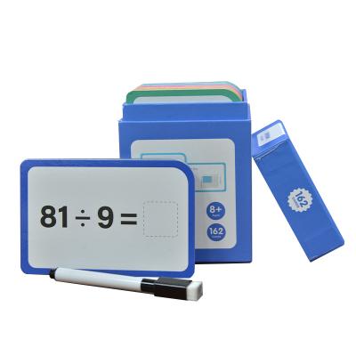 China Custom Early Education Flash Card Paper Letter/Numbers/Words Writing Cognitive Card Reusable Dry Erase Handwritten Card for sale