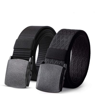 China Breathable Plasitc Buckle Nylon Canvas Men Military Tactical Waist Belt With Plastic Buckle for sale