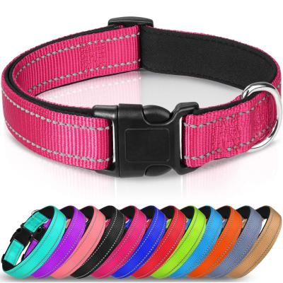 China Hot Selling Comfortable Pet Dog Collar Eco-friendly Luxury High Quality Popular Nylon Collar Comfortable Reflective Collar for sale