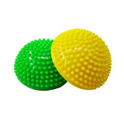 China Non-slip multiple color options semicircle massage ball home use yoga hedgehog ball good for muscle recovery for sale