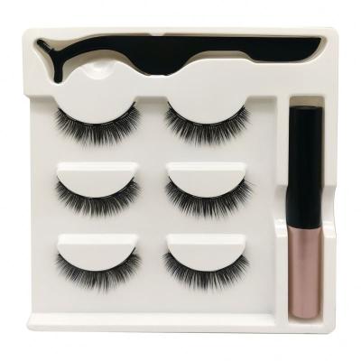 China Customized wholesale empty logo lashbox reusable package for mink lashes magnetic eyelash packaging box for sale