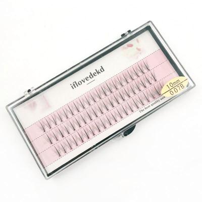 China Customer Logo Easy Fan Silk Mega Volume One Second Natural Fast Blooming Long Eyelash Extension for sale