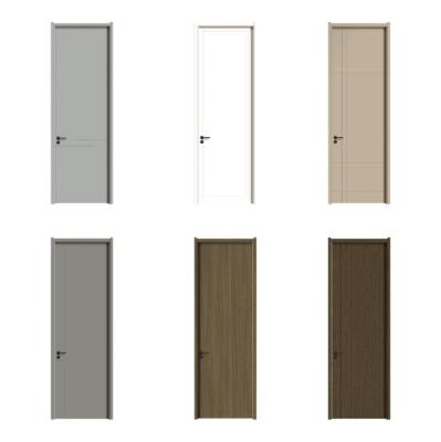 China Waterproof Italian Design Flush Panel Internal Solid Wooden Modern Hidden Frame Invisible Hinge Door for sale