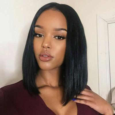 China Pre Plucked Straight Lace Front Wigs 150% Density Lace Front Wigs Short Bob Wigs 13x4 Straight With Baby Hair For Woman for sale