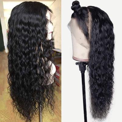 China 26inch Water Wave Water Wave Hair Wig For Color Women's Sheer Lace Front Wigs Curly Wigs 13x4 for sale