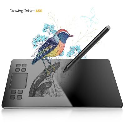 China Veikk A50 Digital Pen Tablet Drawing/E-signature/Gameplay Drawing Tablet with 8192 Levels Pen Passive Compatible with Win and Mac System for sale