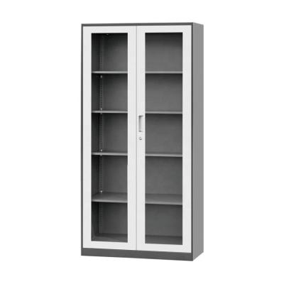 China Factory Sale Foldable Knocked Down 2 Swing Door Office Filing Cabinets Metal Steel Filing Cabinets for sale