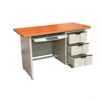 China Modern Rush Keliang Office Furniture Desk Knock Down Office Steel Table With Drawer For Sale for sale