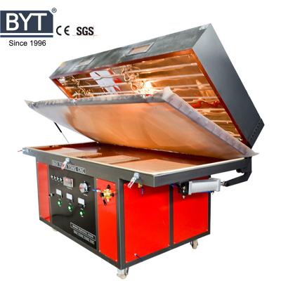 China BYTCNC Hotels PVC Sheet Film Vacuum Membrane Press Machine For MDF Cabinet Kitchen Door PVC Lamination for sale