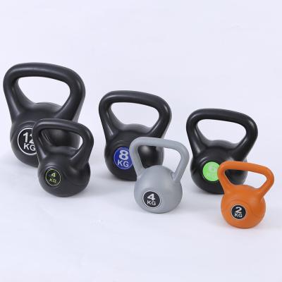 China Double Ear Handle Bodybuilding Equipment Eco-friendly Portable Strength Training Kettlebell No-slip Double Ear Fitness Competition for sale