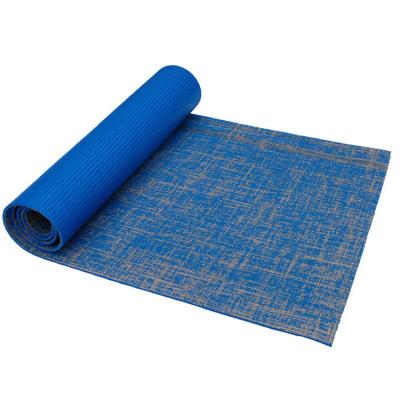 China Mat Natural Yoga Mat Waterproof Non Slip Design Square Wholesale Fitness Canvas Yoga Mat for sale