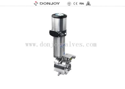 China Donjoy Sanitary MixProof Válvula Borboleta de Sede Dupla Válvula Borboleta Tipo B à venda