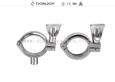 China Sanitary Stainless Steel High Pressure Hose / Pipeline Clamp 13MHP SS304/ Single pin Clamp for sale