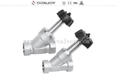 Chine Valves manuelles en plastique de siège d'angle de Donjoy avec l'extrémité de fil de BSP à vendre