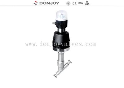 Chine Donjoy soupape de siège pneumatique à angle avec joint en PTFE à vapeur à 180 degrés à vendre