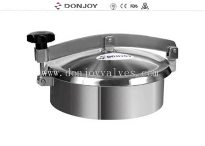 China 250mm nicht Druck-runder Behälter-Kanaldeckel mit Edelstahl 304 Griff zu verkaufen