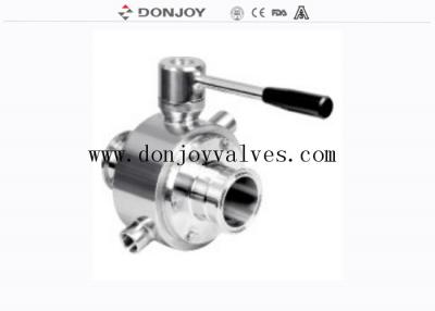 China Válvulas sanitarias de Donjoy de la vávula de bola del manual de la chaqueta DN125 SS316L del calor en venta