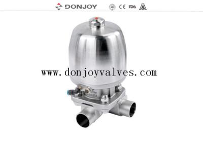 China Donjoy T type 3 Way Pneumatische diafragma klep voor de farmaceutische industrie Te koop