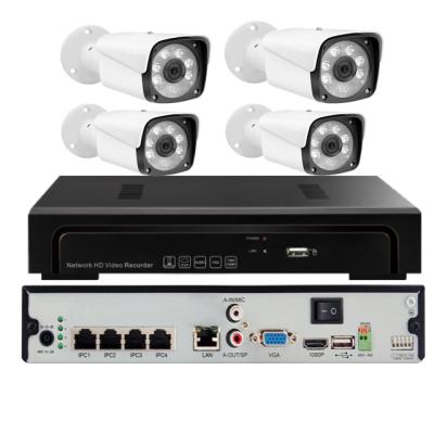 China Poe nvr camera kit 48v Poe nvr camera kit 1080P 4CH security camera system ONVIF P2P AEEYE mobile view for sale