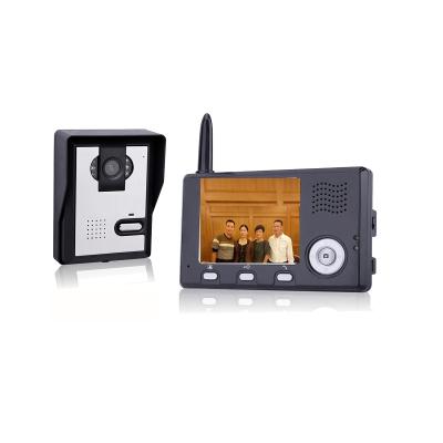 China Wireless Video Door Phone Intercom With 3.5inch Monitor Door Bell for sale