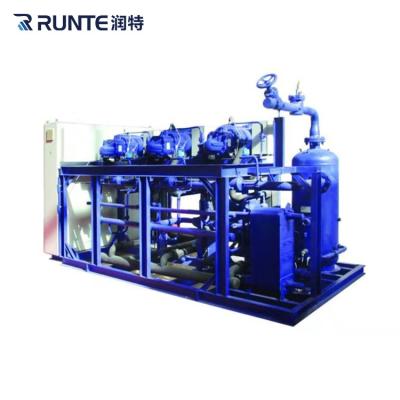 China Restaurant compressor set etc. Hotels 2stage For Freezer Walk-in Cooling Condensing Unit 5 Ton for sale