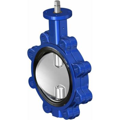 China ANSI API CF8 Di Ci EPDM PTFE General Strong Acid Ductile Iron Wafer Hook Butterfly Valve Lever Operated China Suppliers for sale