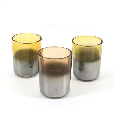 China For Cheap Luxury Strong Concrete Empty Candle Holder In Bulk Glass Candle Jars for sale