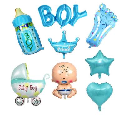 China Birthday It's A Boy Foil Balloon Kit Baby Shower Happy Birthday 30Inch/36Inch Custom Foil Balloons for sale