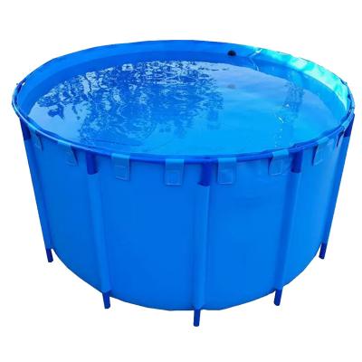 China Shrinkage / Convenient Sun / Corrosion Resistance Thickened PVC Scraper Folding Water Tank Water And Equipment Folding Fertilizer Integrated Support Water Tank for sale