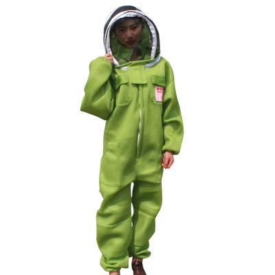 China Green 3D Mesh Comfortable / Tear-resistant / Flexible Production Ventilated Thick Beekeeping Clothing for sale