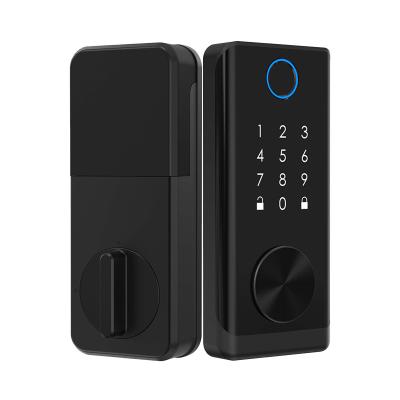 China Home+Apartments+Office Smart Deadbolt Door Lock Biometric Fingerprint Home Hotel Digital Door Lock Keypad Deadbolt Intelligent Electronic Door Lock for sale