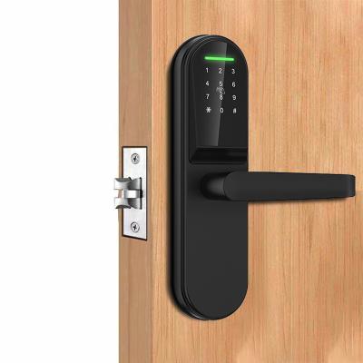 China Zinc Alloy Super Popular High Security wooden door smart lock smart locks for front door smart locks tuya wifi ble with fingerprint for sale