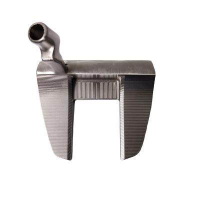 China Chinese Custom Made 304 Stainless Steel Manufacturer Cheap White CNC Right Hand Mallet Golf Silver Milling Putter for sale