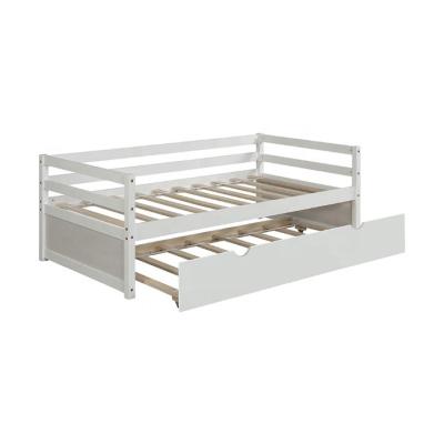 China ODM/OEM Extendable Solid Wood Twin Frame Daybed Frame With Caster Bed Frame for sale