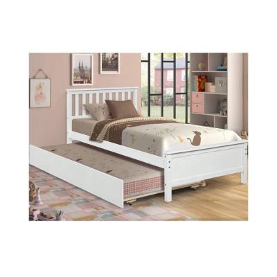 China ODM/OEM French Twin Platform Wooden Bed Frame With Caster Bed Room Furniture for sale