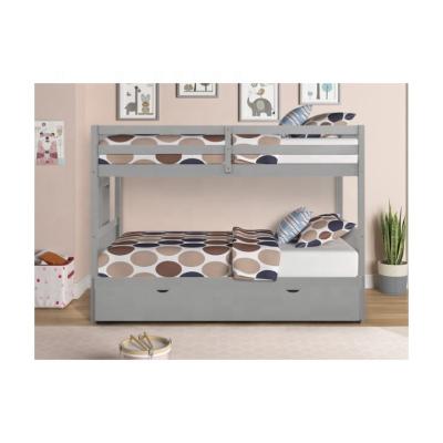 China Modern Wooden ODM/OEM Twin /Twin/Frame Twin Bunk Bed With Caster Bed Room Furniture for sale