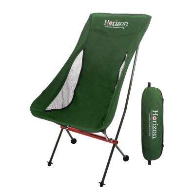 China Moon Modern Outdoor Living Foldable High-Back Camping Chair for sale