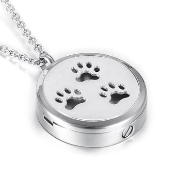 China Sustainable Functions Perfume Pendant Cremation Jewelry For Dog / Cat Ashes Memorial Keepsake Urns Pendant Necklace Padded As A Gift for sale