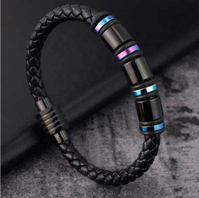 China Casual/sporty weave leather bracelet for European people customized styles more layers to leather in brief style for sale