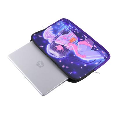 China Popular Environmentally Friendly Neoprene Zipper Closure Laptop Cover Sleeve For Travel for sale