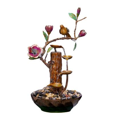 China Worldwide Handmade Water Fountain Bronze Flower Modern Winter Candy Cooper Sculpture for sale