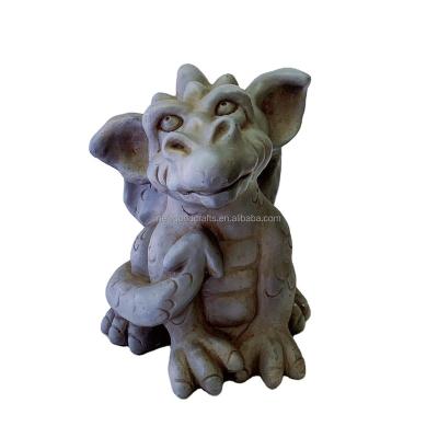 China Worldwide Decorative Statue Dragon Gargoyle Sculpture Garden Ornament Stone Effect Sculpture for sale