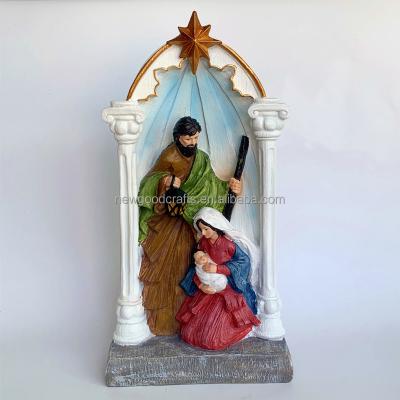 China Holy Family Jesus Mary Joseph Religious Figurine Statues Decoration from Europe for sale